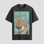 Playera urbana de anime y gaming ExtraLife MX, corte Standard Fit unisex ligero y transpirable en color Deep Black y Pure White, ropa de uso diario para gym y casual.