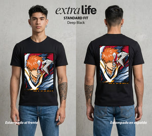 El Mundo de las Almas | Zangetsu del Corazon #00262 - Playera Standard Fit | Deep Black - Foto en modelo