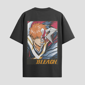 Playera urbana de anime y gaming ExtraLife MX, corte Standard Fit unisex ligero y transpirable en color Deep Black y Pure White, ropa de uso diario para gym y casual.
