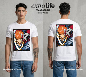 El Mundo de las Almas | Zangetsu del Corazon #00262 - Playera Standard Fit | Pure White - Foto en modelo
