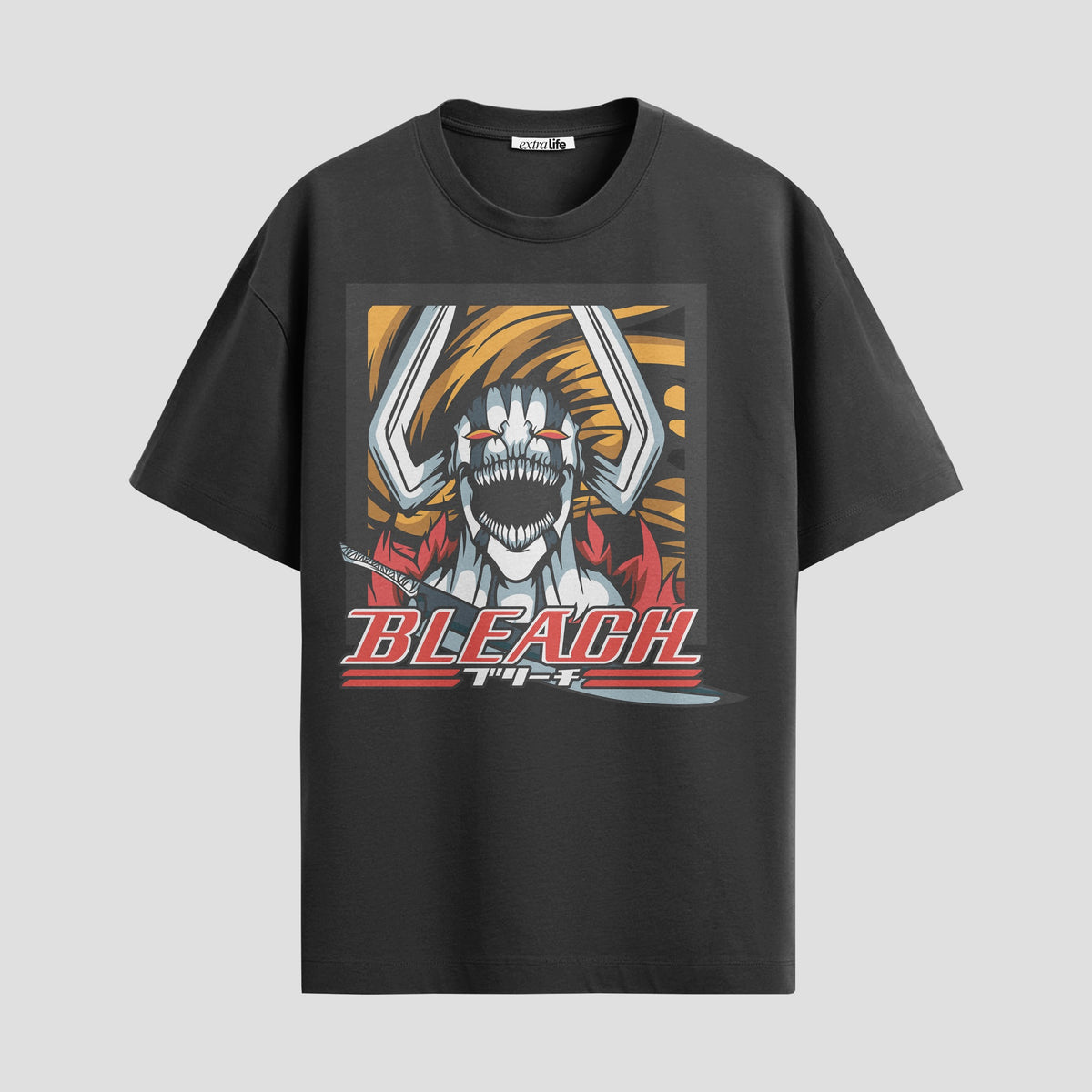 Playera urbana de anime y gaming ExtraLife MX, corte Classic Premium unisex ligero y transpirable en color Deep Black y Pure White, ropa de uso diario para gym y casual.