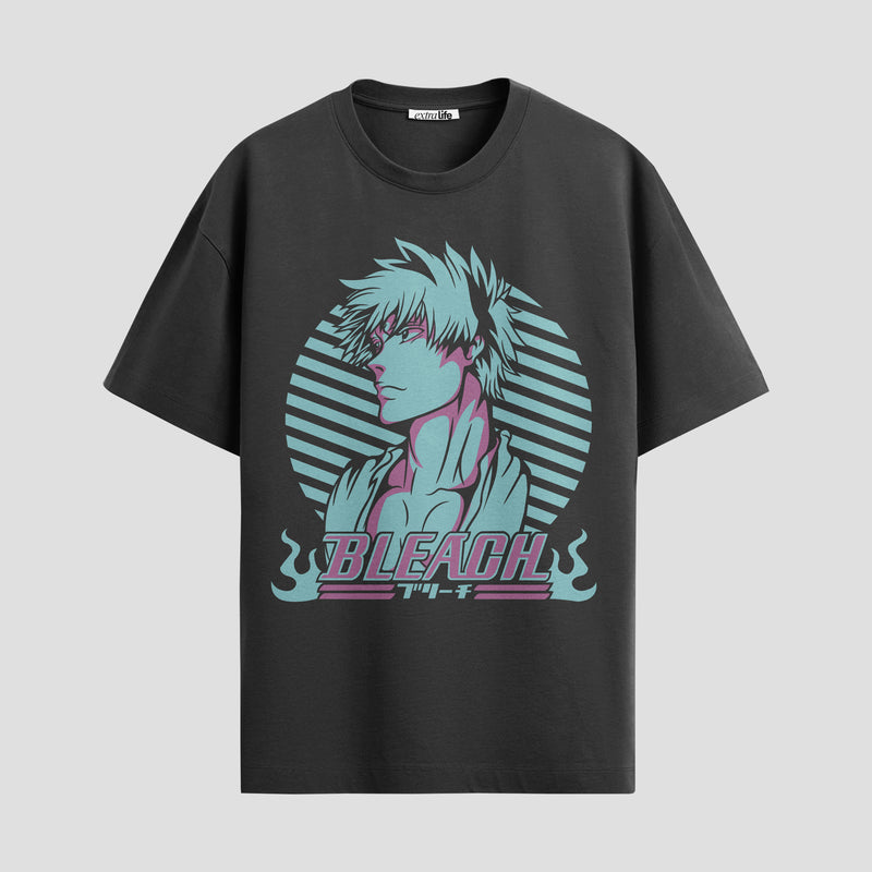 Playera urbana de anime y gaming ExtraLife MX, corte Standard Fit unisex ligero y transpirable en color Deep Black y Pure White, ropa de uso diario para gym y casual.