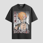Playera urbana de anime y gaming ExtraLife MX, corte Standard Fit unisex ligero y transpirable en color Deep Black y Pure White, ropa de uso diario para gym y casual.