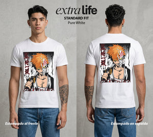 El Mundo de las Almas | El Alma de Fuego #00266 - Playera Standard Fit | Pure White - Foto en modelo