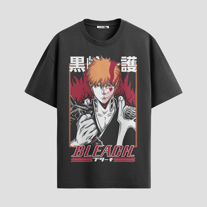 Playera urbana de anime y gaming ExtraLife MX, corte Standard Fit unisex ligero y transpirable en color Deep Black y Pure White, ropa de uso diario para gym y casual.