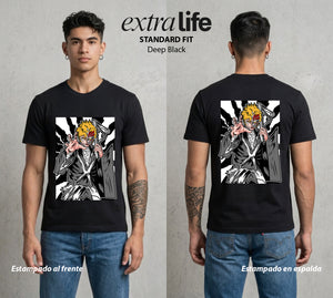 El Mundo de las Almas | El Kurosaki del Poder #00271 - Playera Standard Fit | Deep Black - Foto en modelo