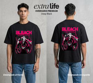 El Mundo de las Almas | El Alma de Fuego #00273 - Playera Oversized Premium | Deep Black - Foto en modelo
