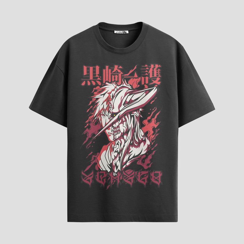 Playera urbana de anime y gaming ExtraLife MX, corte Standard Fit unisex ligero y transpirable en color Deep Black y Pure White, ropa de uso diario para gym y casual.