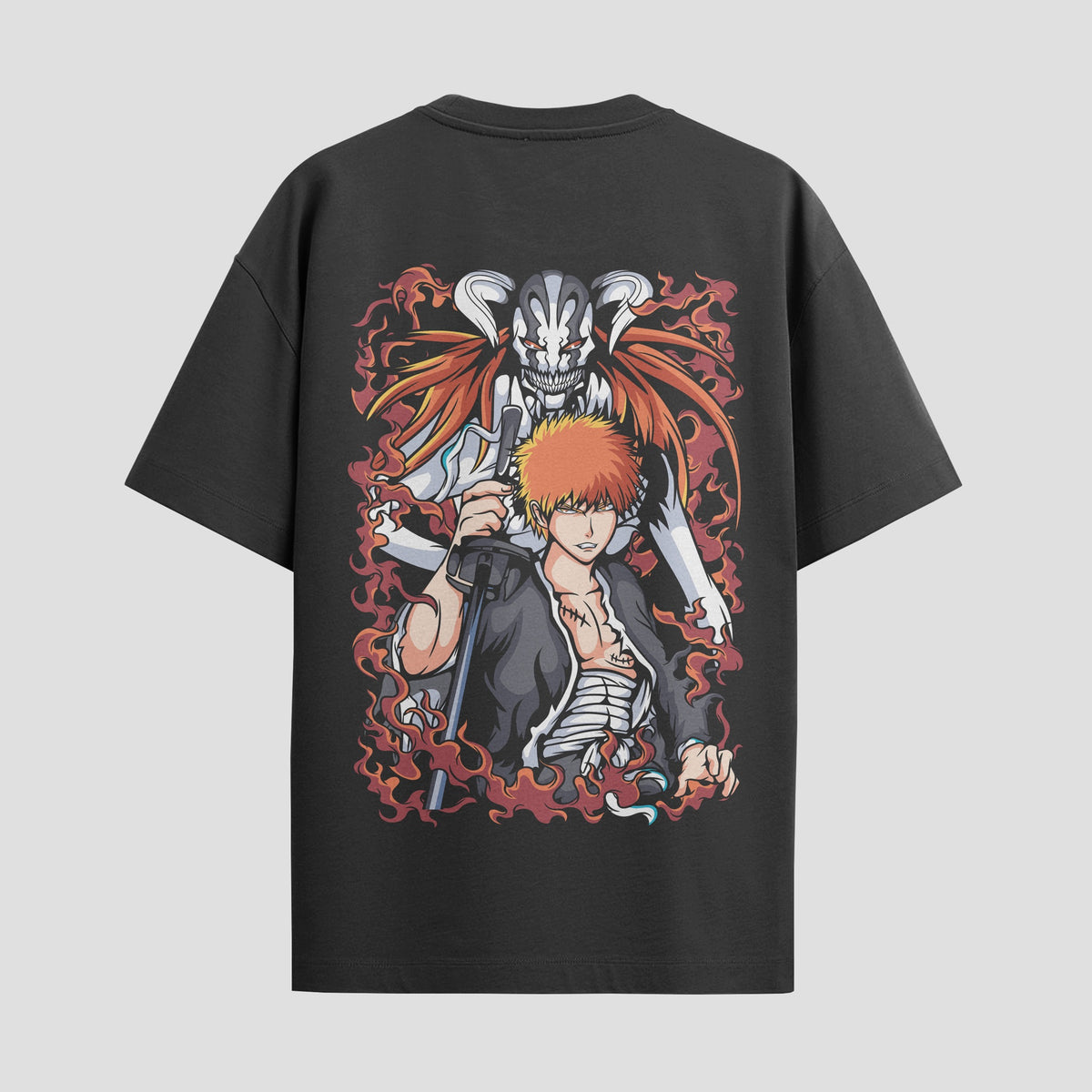 Playera urbana de anime y gaming ExtraLife MX, corte Classic Premium unisex ligero y transpirable en color Deep Black y Pure White, ropa de uso diario para gym y casual.