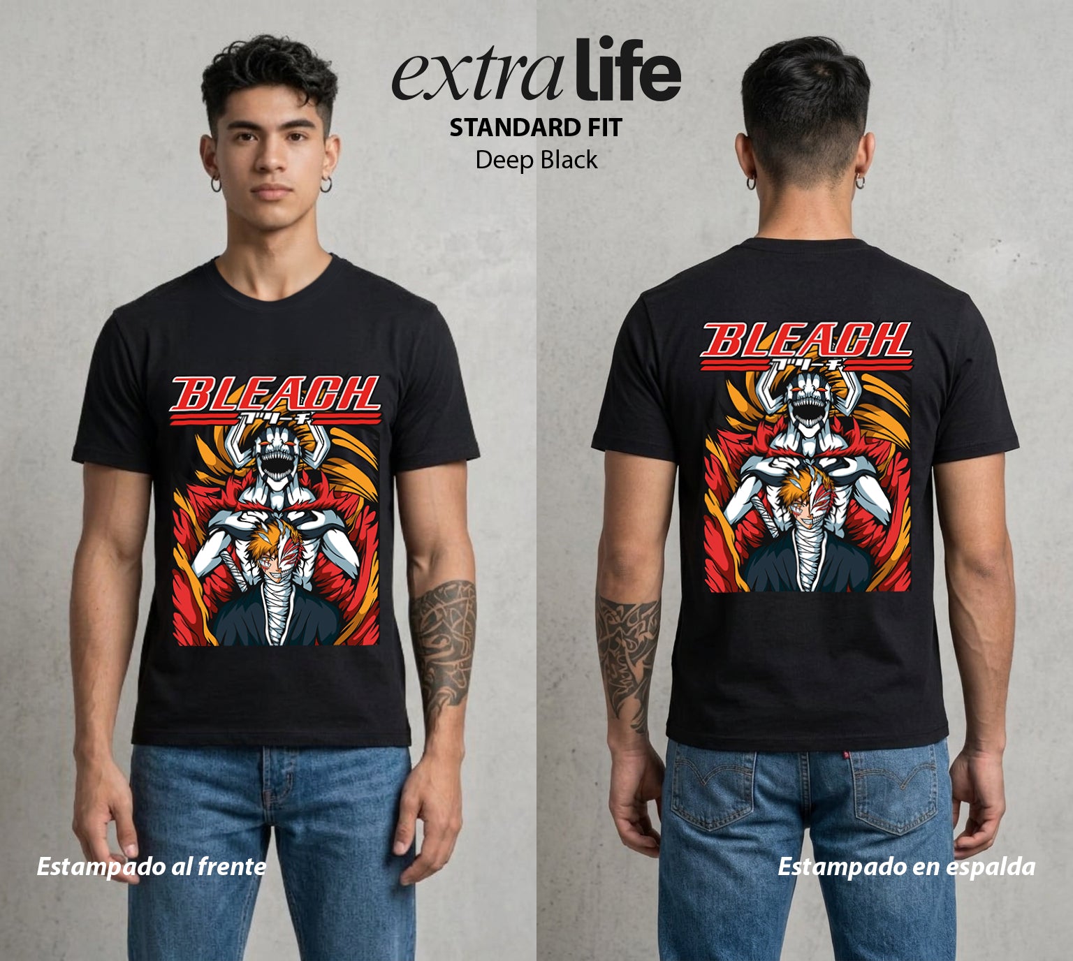 El Mundo de las Almas | El Sustituto del Alma #00283 - Playera Standard Fit | Deep Black - Foto en modelo