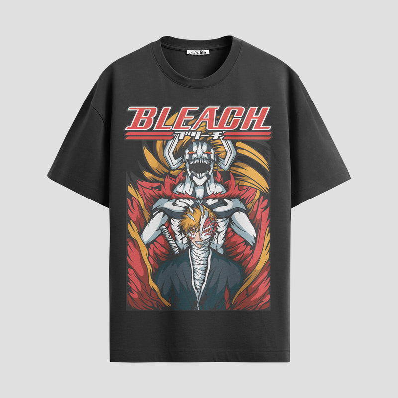 Playera urbana de anime y gaming ExtraLife MX, corte Standard Fit unisex ligero y transpirable en color Deep Black y Pure White, ropa de uso diario para gym y casual.