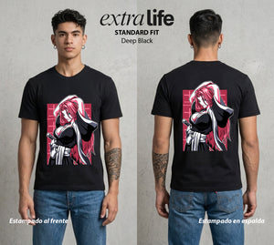 El Mundo de las Almas | El Capitan Adjunto #00290 - Playera Standard Fit | Deep Black - Foto en modelo