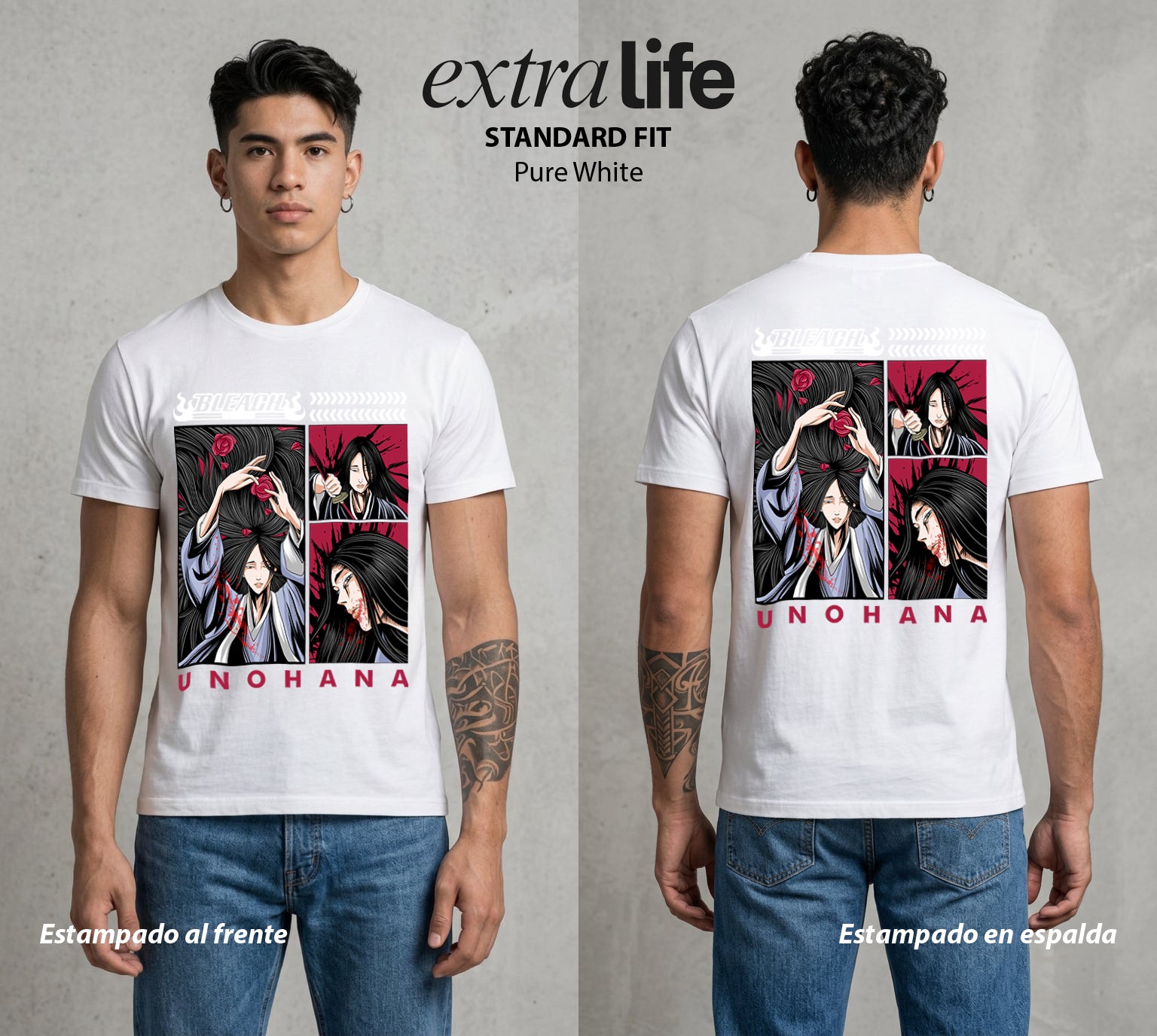 El Mundo de las Almas | Las Almas sin Descanso #00291 - Playera Standard Fit | Pure White - Foto en modelo