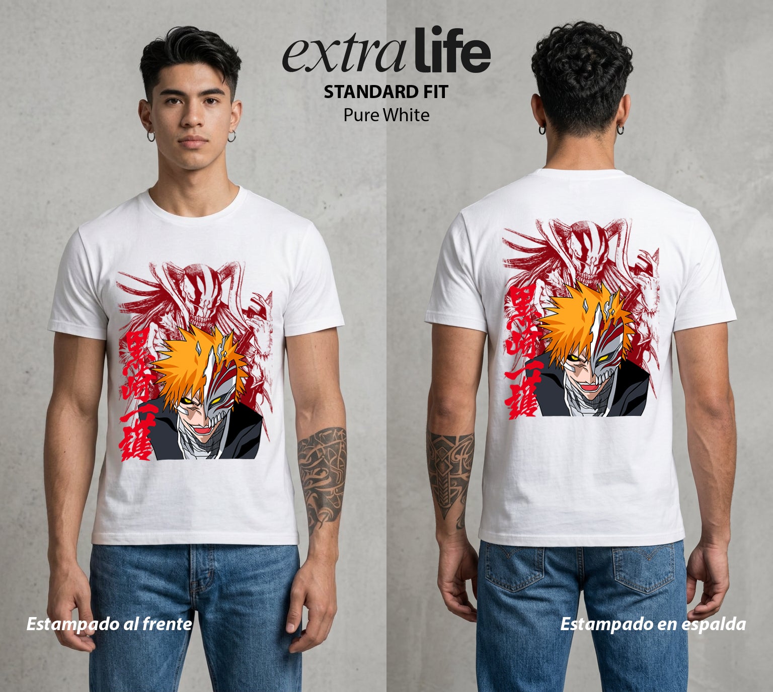 El Mundo de las Almas | Las Almas sin Descanso #00292 - Playera Standard Fit | Pure White - Foto en modelo