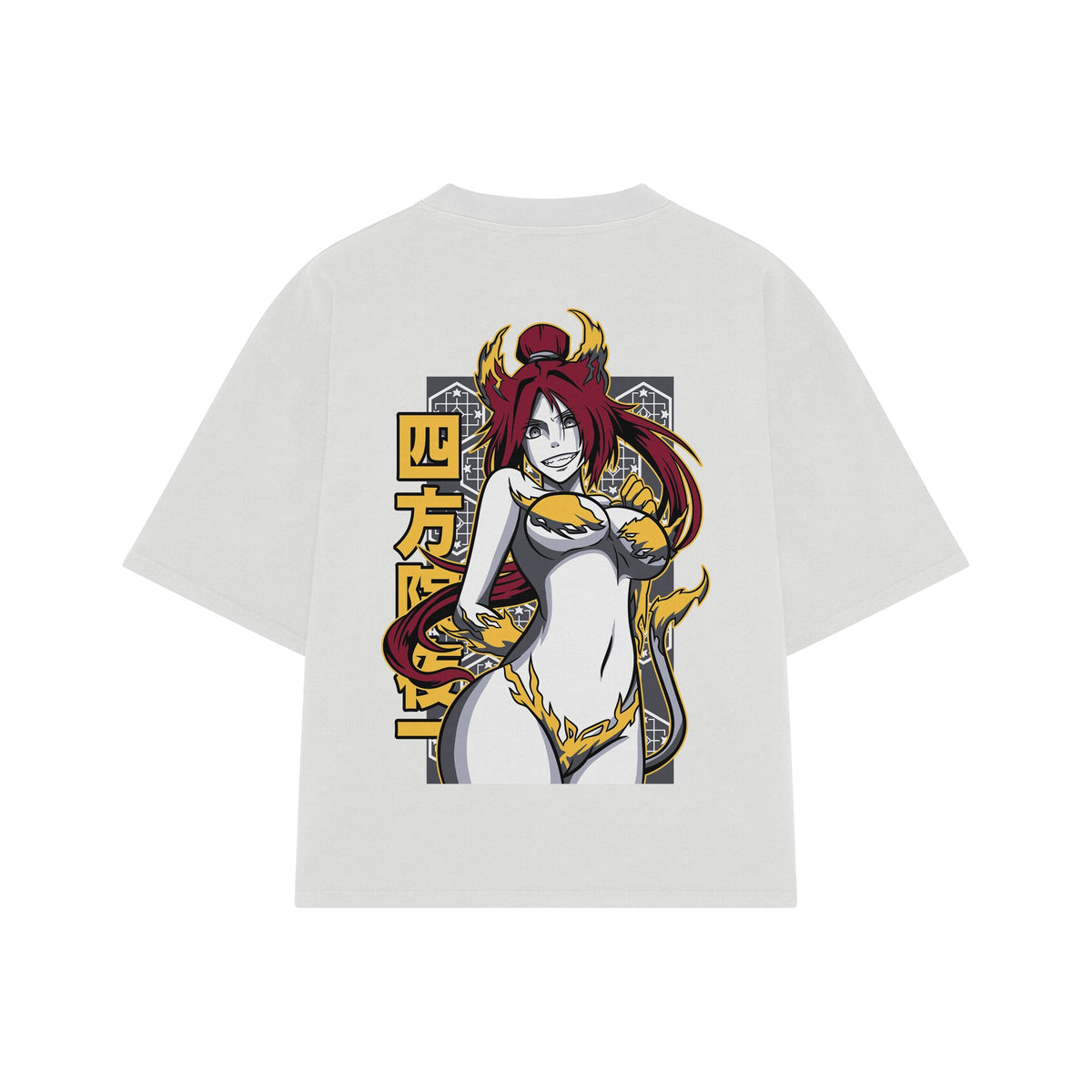 Playera streetwear premium de anime y gaming ExtraLife MX, corte oversized drop shoulder ligero y fresco en color Deep Black y Off-White, moda urbana mexicana de culto.