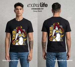 El Mundo de las Almas | La Diosa del Flash #00293 - Playera Standard Fit | Deep Black - Foto en modelo