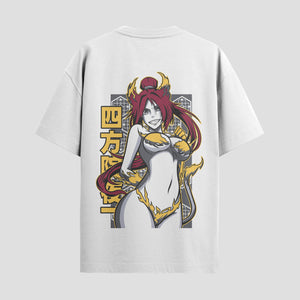 Playera urbana de anime y gaming ExtraLife MX, corte Standard Fit unisex ligero y transpirable en color Deep Black y Pure White, ropa de uso diario para gym y casual.