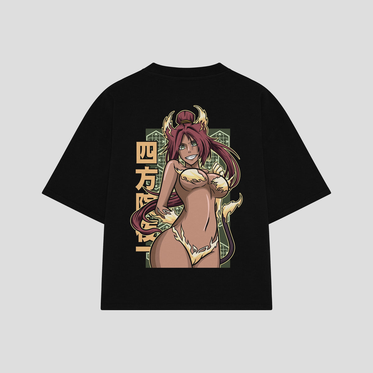Playera streetwear premium de anime y gaming ExtraLife MX, corte oversized drop shoulder ligero y fresco en color Deep Black y Off-White, moda urbana mexicana de culto.