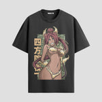 Playera urbana de anime y gaming ExtraLife MX, corte Standard Fit unisex ligero y transpirable en color Deep Black y Pure White, ropa de uso diario para gym y casual.