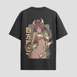 Playera urbana de anime y gaming ExtraLife MX, corte Standard Fit unisex ligero y transpirable en color Deep Black y Pure White, ropa de uso diario para gym y casual.