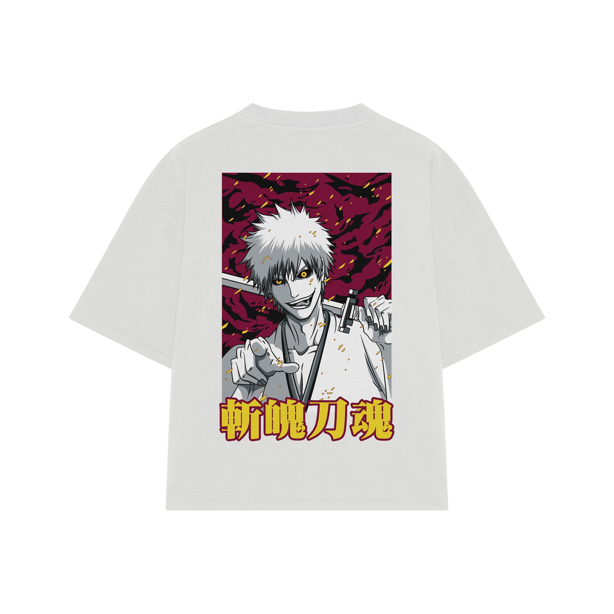 Playera streetwear premium de anime y gaming ExtraLife MX, corte oversized drop shoulder ligero y fresco en color Deep Black y Off-White, moda urbana mexicana de culto.