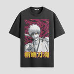 Playera urbana de anime y gaming ExtraLife MX, corte Standard Fit unisex ligero y transpirable en color Deep Black y Pure White, ropa de uso diario para gym y casual.