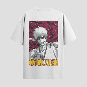 Playera urbana de anime y gaming ExtraLife MX, corte Standard Fit unisex ligero y transpirable en color Deep Black y Pure White, ropa de uso diario para gym y casual.
