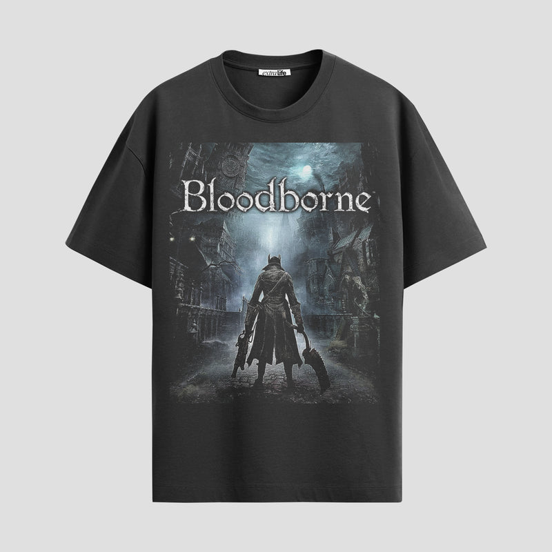 Playera urbana de anime y gaming ExtraLife MX, corte Standard Fit unisex ligero y transpirable en color Deep Black y Pure White, ropa de uso diario para gym y casual.