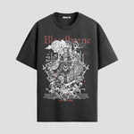 Playera urbana de anime y gaming ExtraLife MX, corte Standard Fit unisex ligero y transpirable en color Deep Black y Pure White, ropa de uso diario para gym y casual.