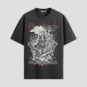 Playera urbana de anime y gaming ExtraLife MX, corte Standard Fit unisex ligero y transpirable en color Deep Black y Pure White, ropa de uso diario para gym y casual.