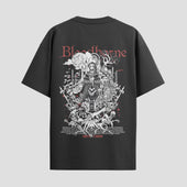 Playera urbana de anime y gaming ExtraLife MX, corte Standard Fit unisex ligero y transpirable en color Deep Black y Pure White, ropa de uso diario para gym y casual.