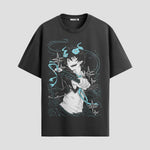 Playera urbana de anime y gaming ExtraLife MX, corte Standard Fit unisex ligero y transpirable en color Deep Black y Pure White, ropa de uso diario para gym y casual.