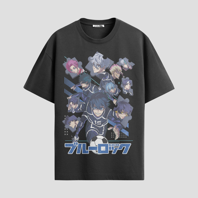 Playera urbana de anime y gaming ExtraLife MX, corte Standard Fit unisex ligero y transpirable en color Deep Black y Pure White, ropa de uso diario para gym y casual.