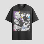 Playera urbana de anime y gaming ExtraLife MX, corte Standard Fit unisex ligero y transpirable en color Deep Black y Pure White, ropa de uso diario para gym y casual.