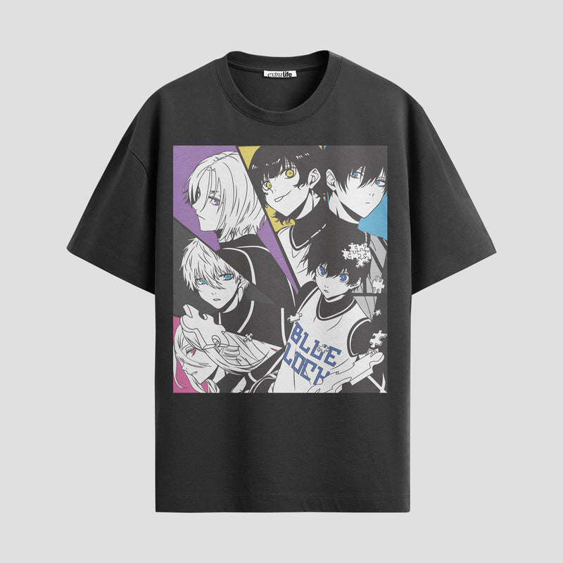 Playera urbana de anime y gaming ExtraLife MX, corte Standard Fit unisex ligero y transpirable en color Deep Black y Pure White, ropa de uso diario para gym y casual.