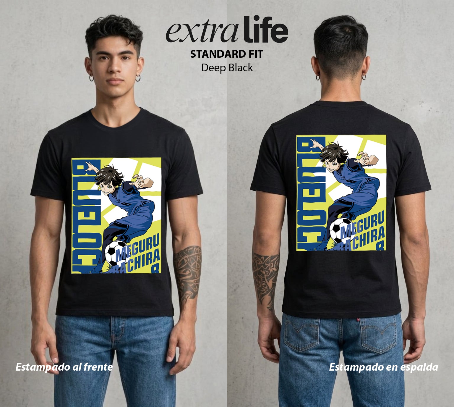 La Prision del Gol | El Duende del Gol #00311 - Playera Standard Fit | Deep Black - Foto en modelo
