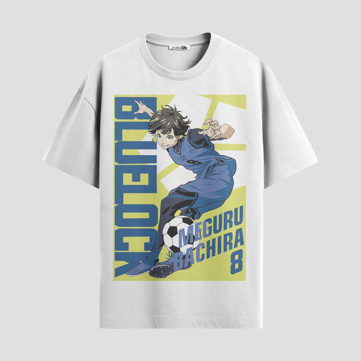 Playera urbana de anime y gaming ExtraLife MX, corte Classic Premium unisex ligero y transpirable en color Deep Black y Pure White, ropa de uso diario para gym y casual.