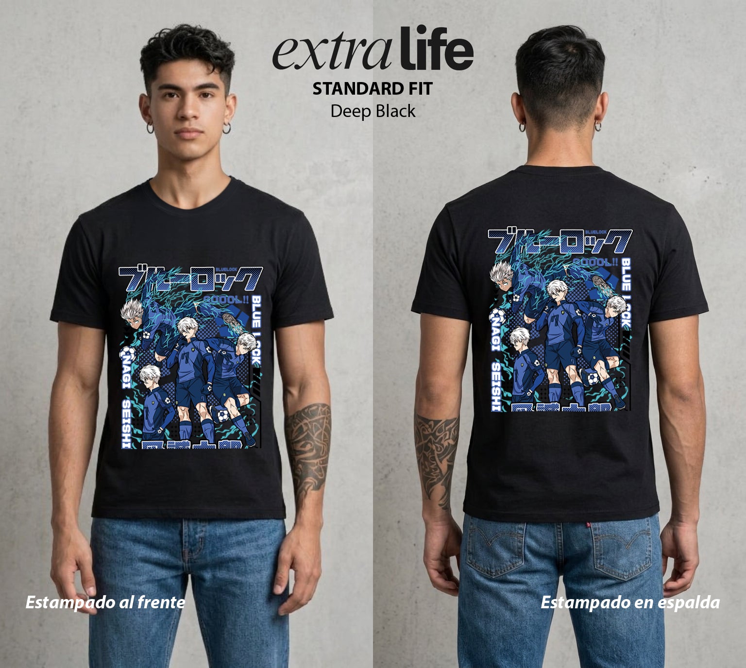 La Prision del Gol | El Talento Dormido #00312 - Playera Standard Fit | Deep Black - Foto en modelo