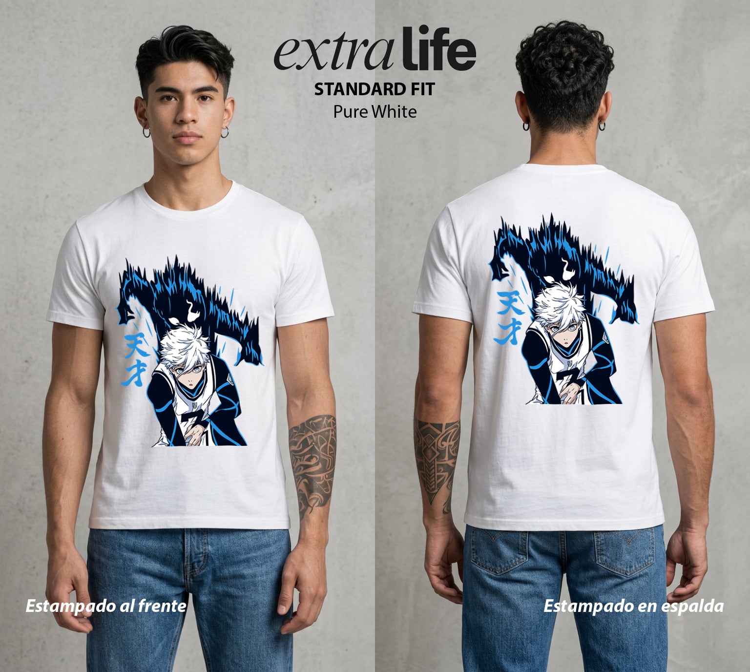 La Prision del Gol | El Talento Dormido #00313 - Playera Standard Fit | Pure White - Foto en modelo