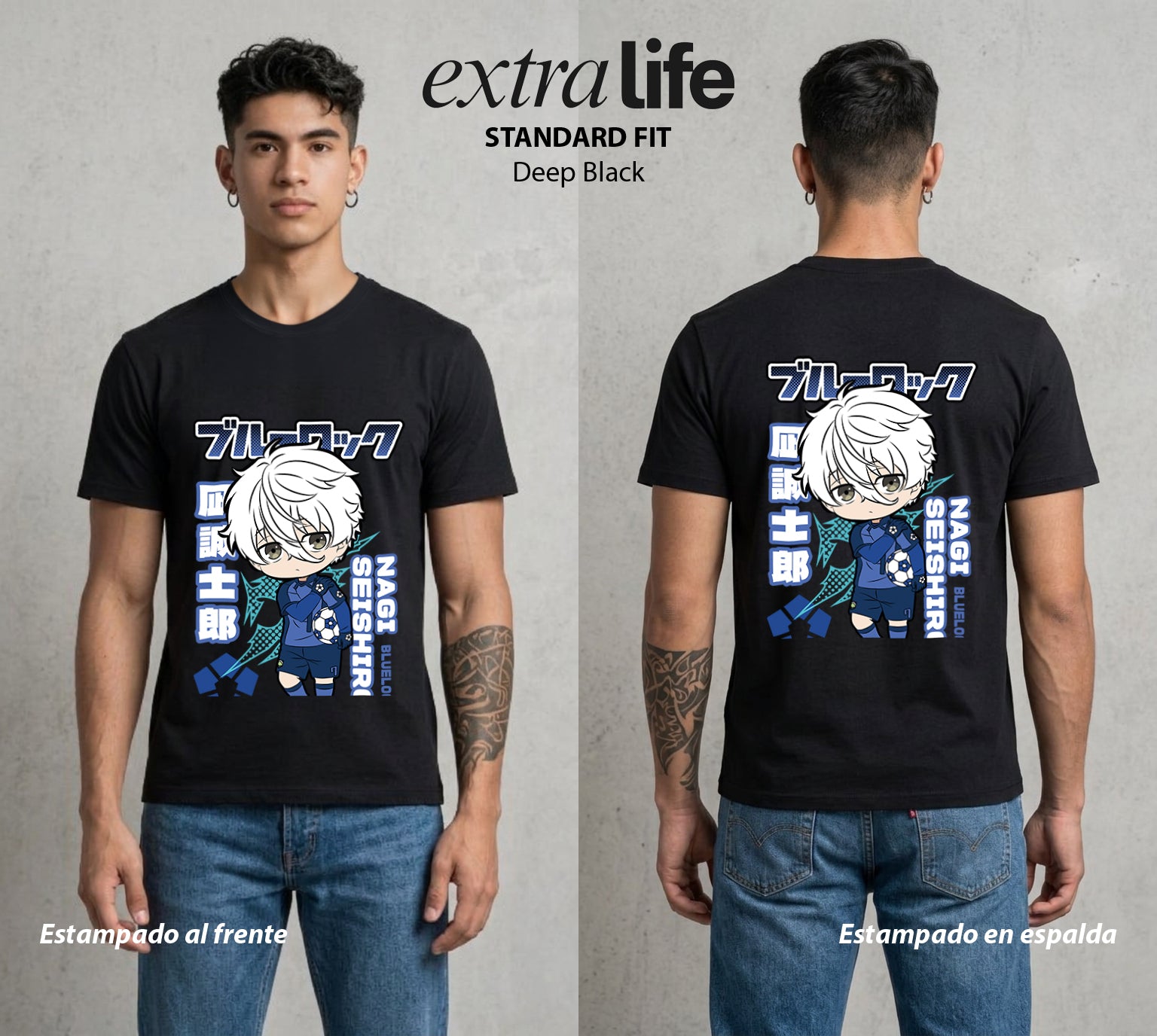La Prision del Gol | El Genio sin Esfuerzo #00314 - Playera Standard Fit | Deep Black - Foto en modelo