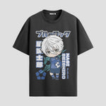 Playera urbana de anime y gaming ExtraLife MX, corte Standard Fit unisex ligero y transpirable en color Deep Black y Pure White, ropa de uso diario para gym y casual.