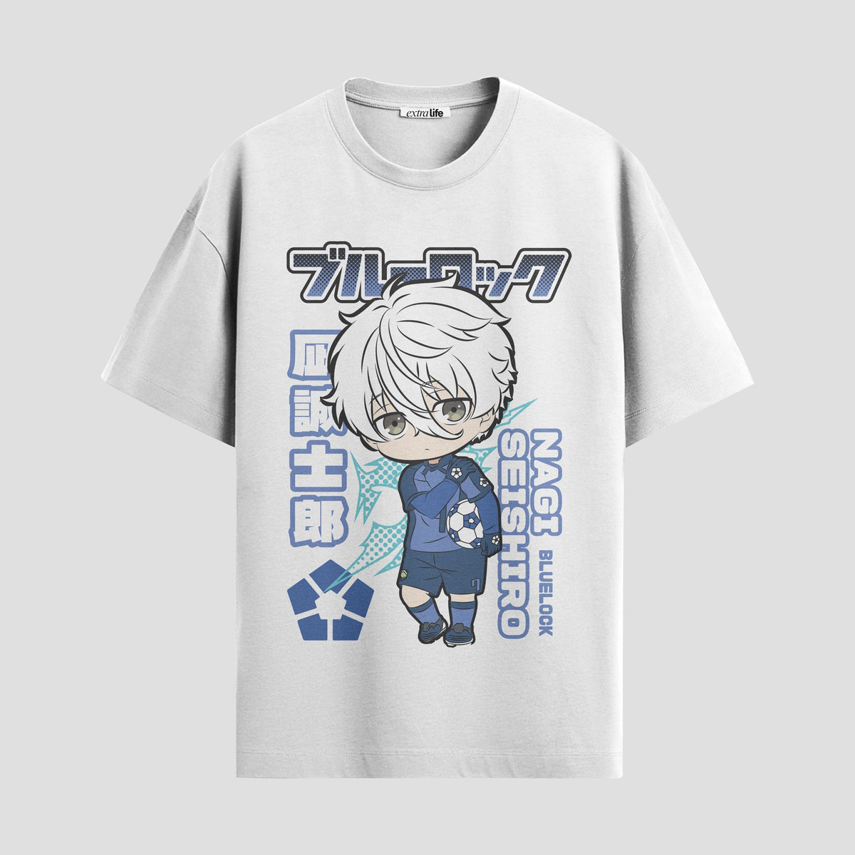 Playera urbana de anime y gaming ExtraLife MX, corte Classic Premium unisex ligero y transpirable en color Deep Black y Pure White, ropa de uso diario para gym y casual.
