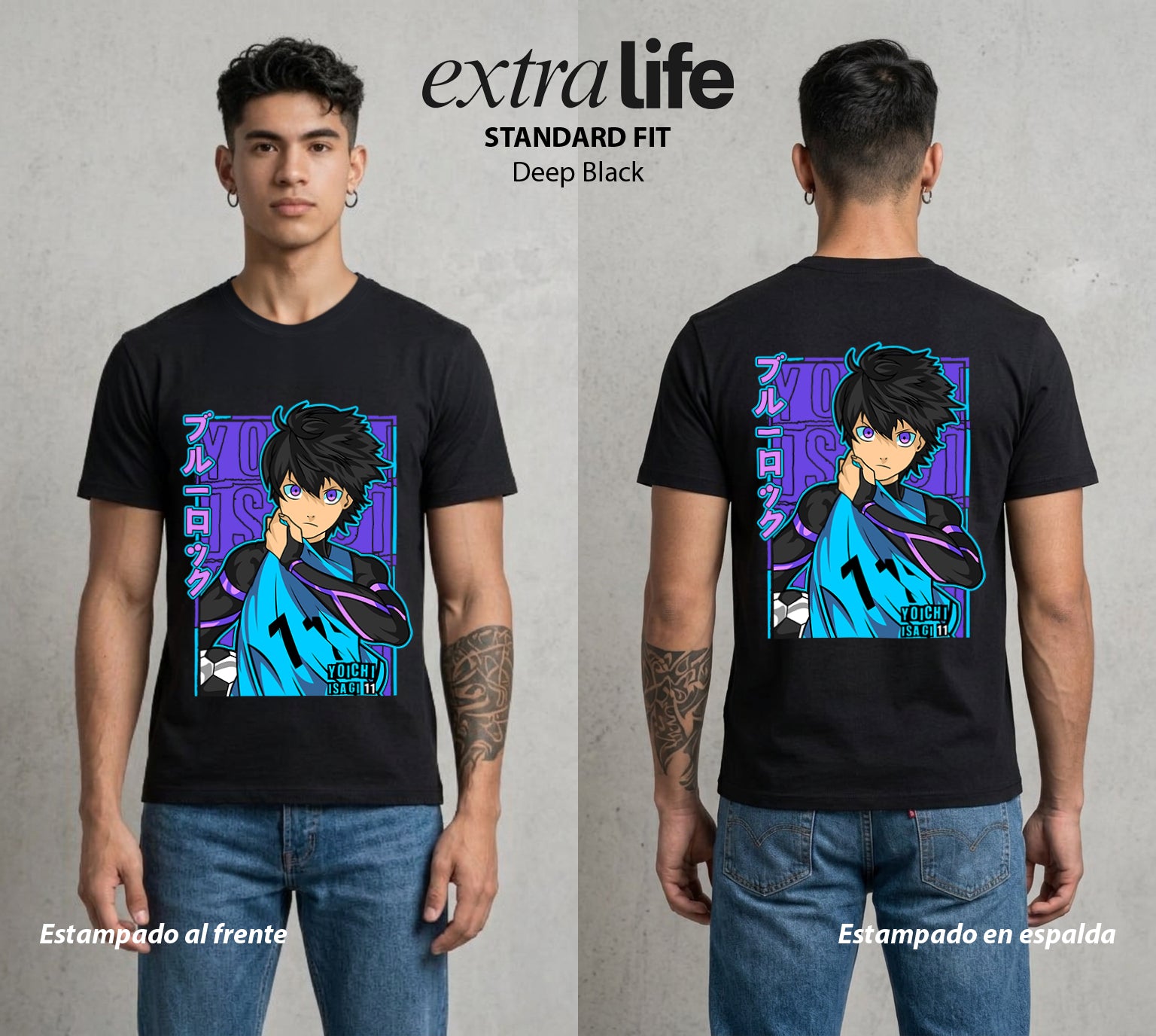 La Prision del Gol | La Vision del Gol #00316 - Playera Standard Fit | Deep Black - Foto en modelo