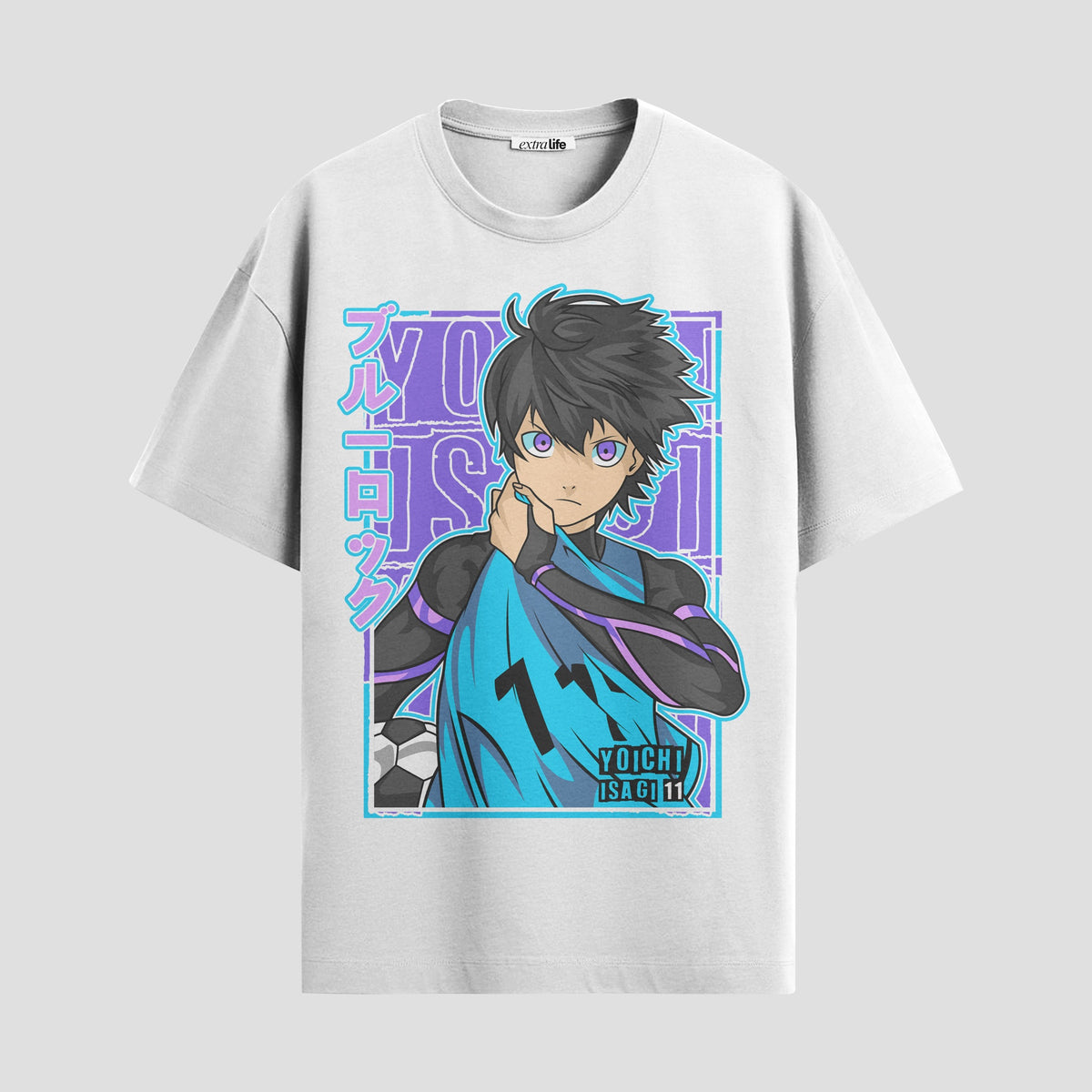 Playera urbana de anime y gaming ExtraLife MX, corte Classic Premium unisex ligero y transpirable en color Deep Black y Pure White, ropa de uso diario para gym y casual.