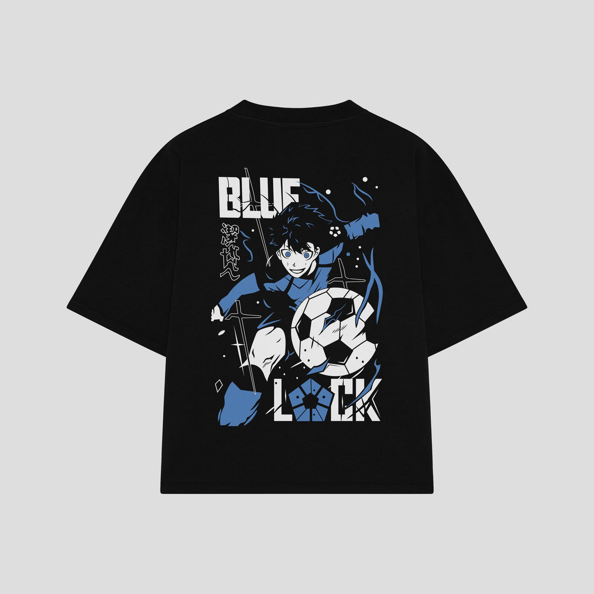 Playera streetwear premium de anime y gaming ExtraLife MX, corte oversized drop shoulder ligero y fresco en color Deep Black y Off-White, moda urbana mexicana de culto.