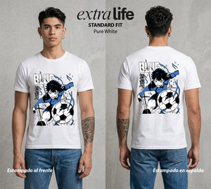 La Prision del Gol | El Instinto del Gol #00319 - Playera Standard Fit | Pure White - Foto en modelo