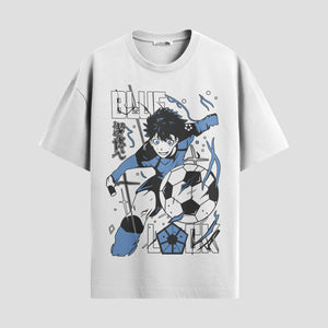 Playera urbana de anime y gaming ExtraLife MX, corte Standard Fit unisex ligero y transpirable en color Deep Black y Pure White, ropa de uso diario para gym y casual.