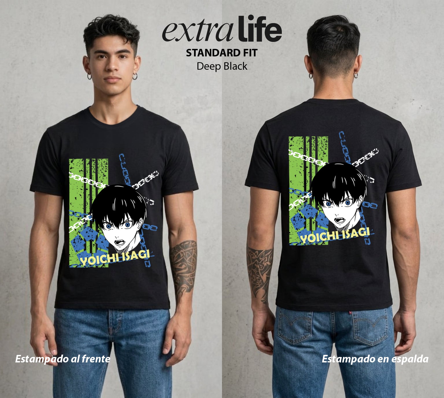 La Prision del Gol | El Depredador del Gol #00320 - Playera Standard Fit | Deep Black - Foto en modelo
