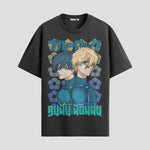 Playera urbana de anime y gaming ExtraLife MX, corte Standard Fit unisex ligero y transpirable en color Deep Black y Pure White, ropa de uso diario para gym y casual.