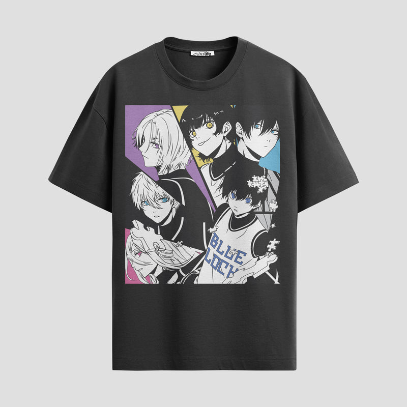 Playera urbana de anime y gaming ExtraLife MX, corte Standard Fit unisex ligero y transpirable en color Deep Black y Pure White, ropa de uso diario para gym y casual.